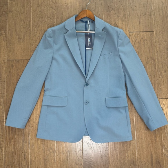 Vineyard Vines Other - Vineyard Vines Seersucker On The Go Blazer - Gray/Blue